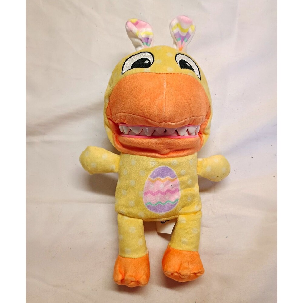ToyMonster Chatter Chompers Easter Duck Plush Talking Chomping 8.5"